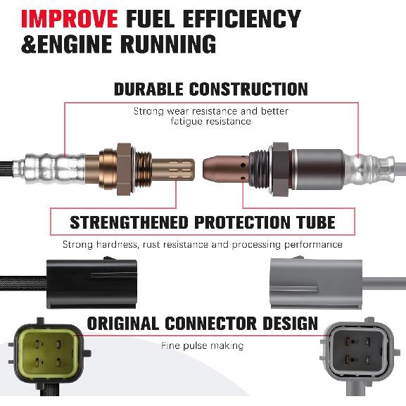 O2 Oxygen Sensor Upstream and Downstream 234-9038 SG1408 Compatible with for Infiniti QX56 2008-2010 for Kia Rio 2001-2003