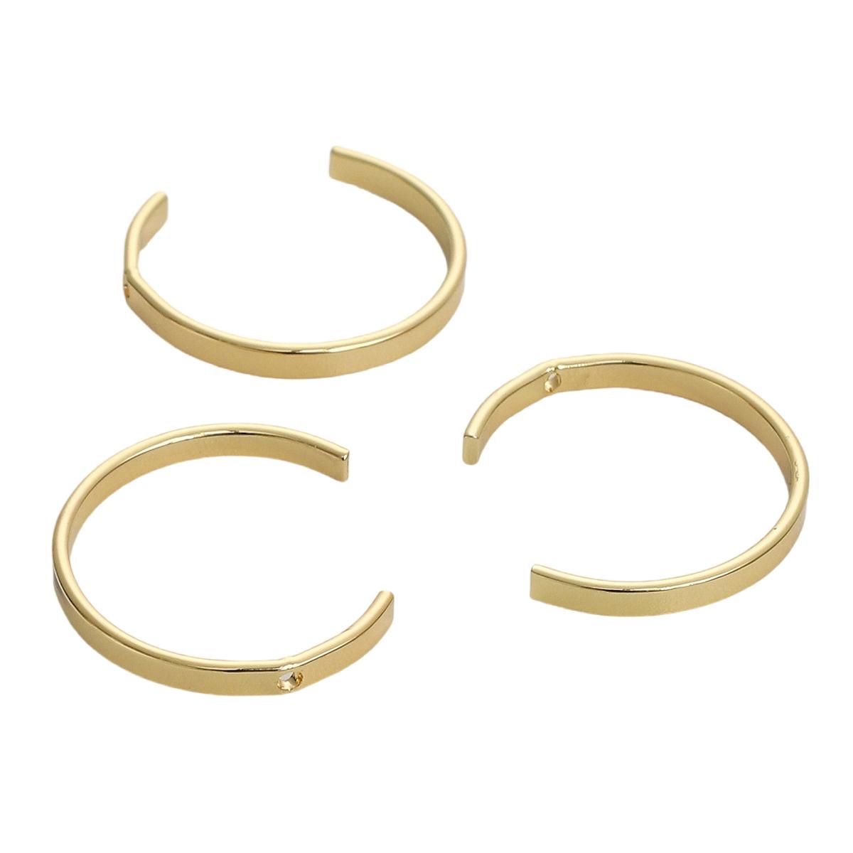 

Медное C-образное подвесное кольцо из бисера с отверстием для веревки для изготовления ювелирных изделий своими руками, аксессуары для рукоделия 25mm