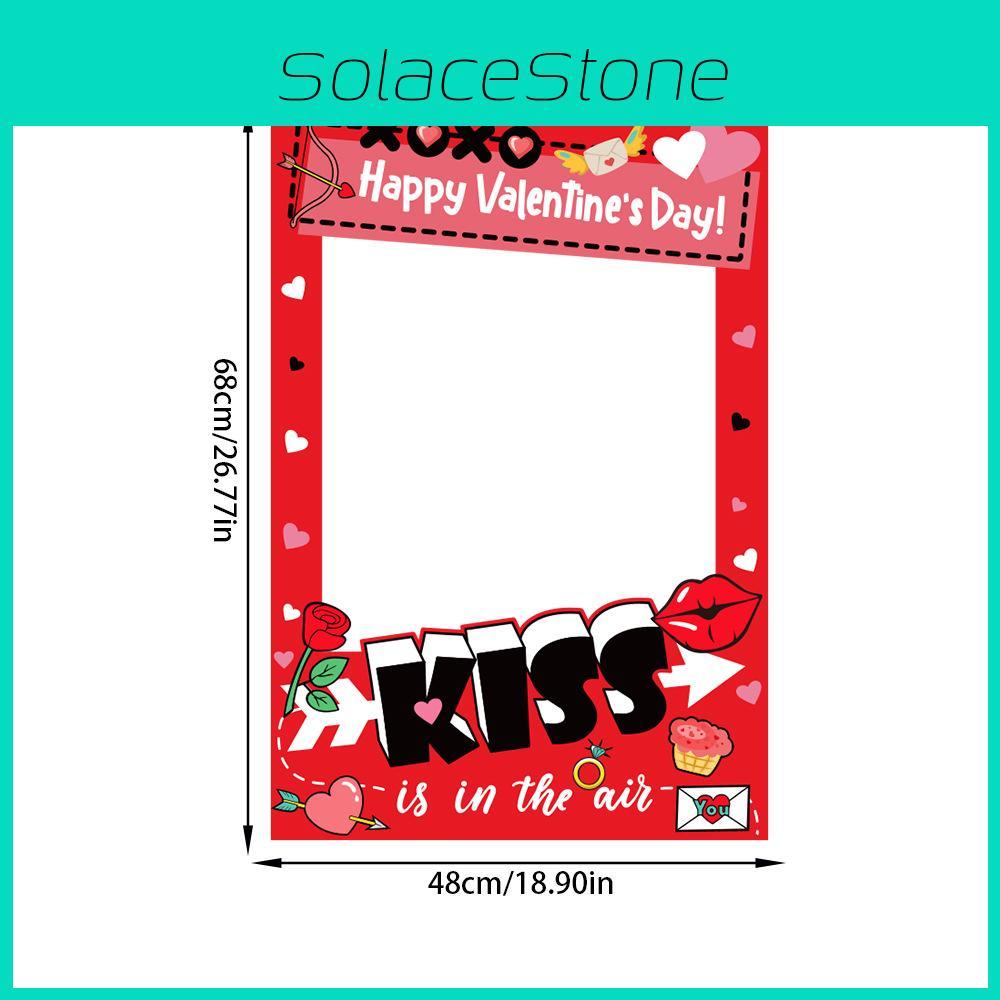 Photo Valentines Day Booth Decor Kit With Paper Frames For Kids Adults Photo Fun