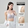 Shiny Strap Tank Top Bra, Cool Touch Lifting Foundation Breathable Modal Silk Seamless Women's Lingerie