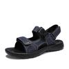 Sommer Herren Sandalen PU Leder Leichtgewicht Offene Zehen Flach Herren Freizeitschuhe Outdoor Wandersandalen für Herren Strandschuhe Größe