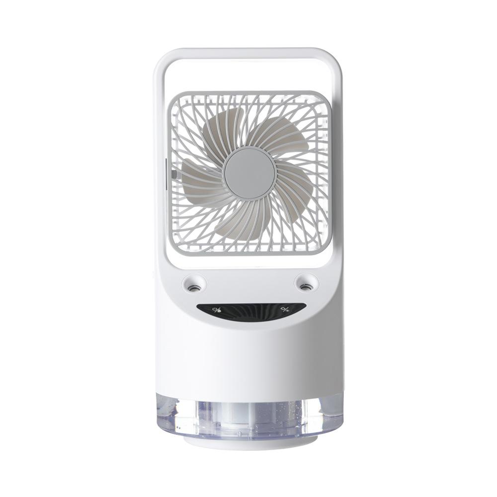

New Humidification Fan Indoor Bedside Night Light Mini Water Cooler Spray Water Replenishment Air Conditioning Fan білий