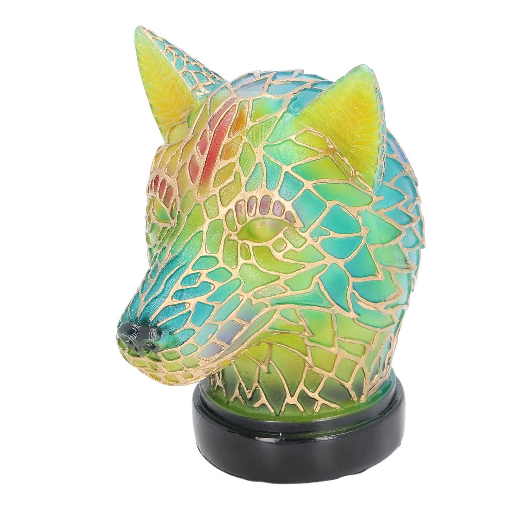 Animal Desk Lamp Wolf Shape Resin Vintage USB 5V LED Night Light for Home Bedroom Office Decoration