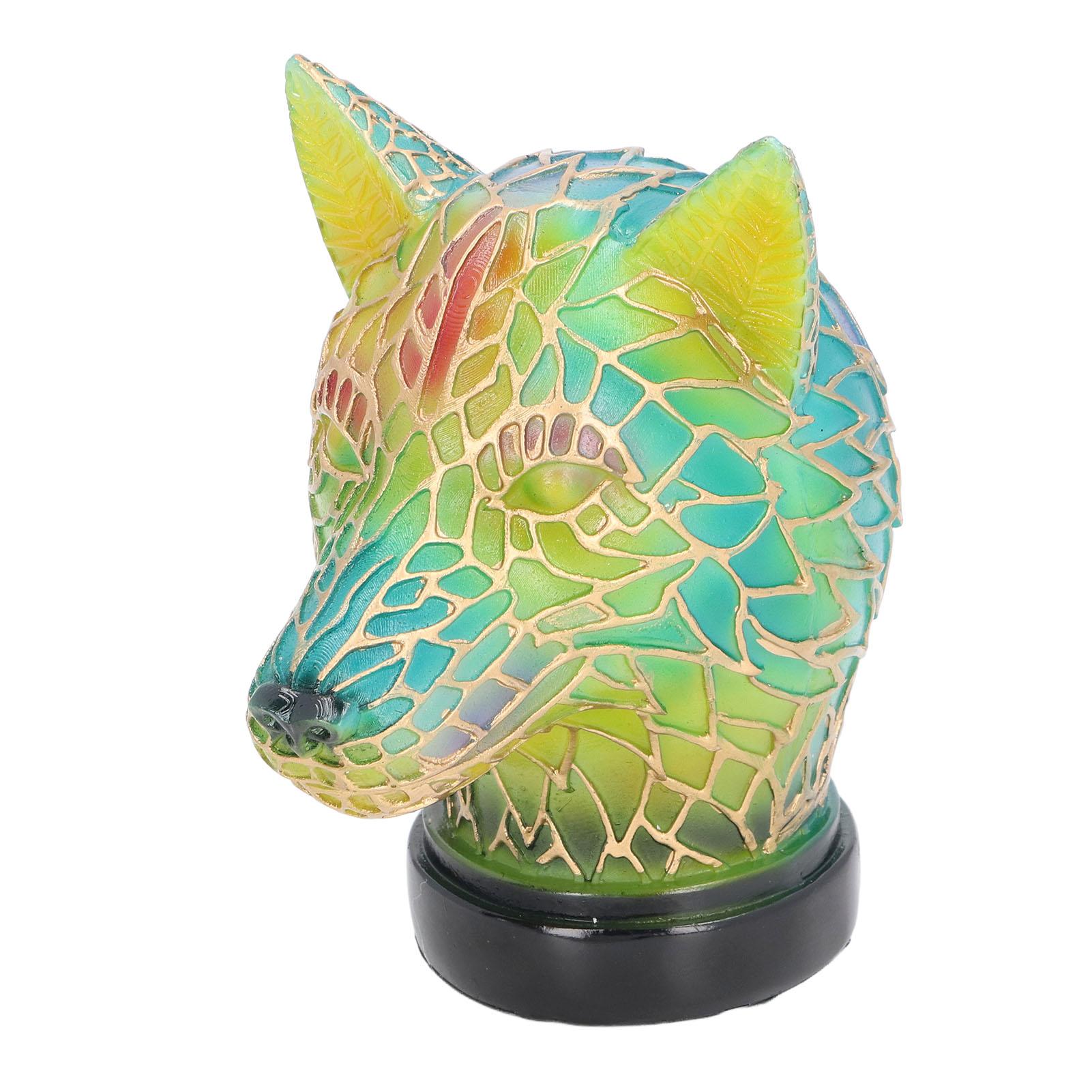 

Animal Desk Lamp Wolf Shape Resin Vintage USB 5V LED Night Light for Home Bedroom Office Decoration