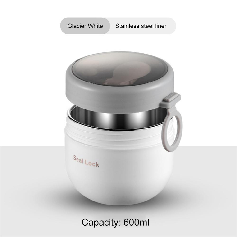 600 ml frokostkopper frokostblandinger nøtter yoghurt salat suppe kopp beholder med gaffel termisk mikrobølgeovn mat oppbevaring Bento Box lunsjboks