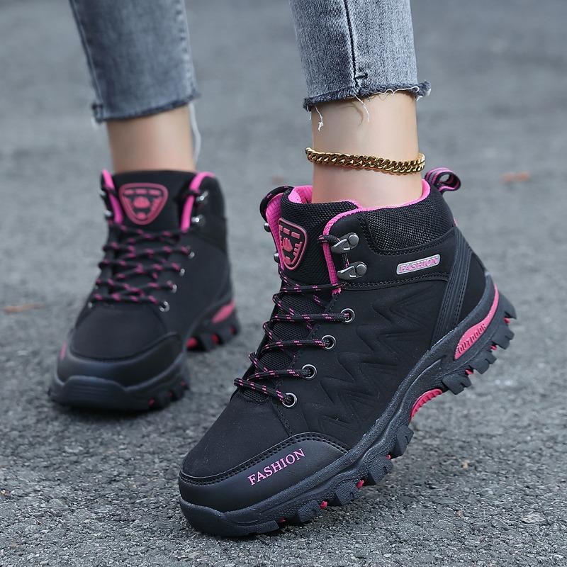 Wasserdichte Outdoor-Schuhe Damen rutschfeste Regenschuhe Herbst und Winter Outdoor High-Top Schuhe atmungsaktive Wanderschuhe