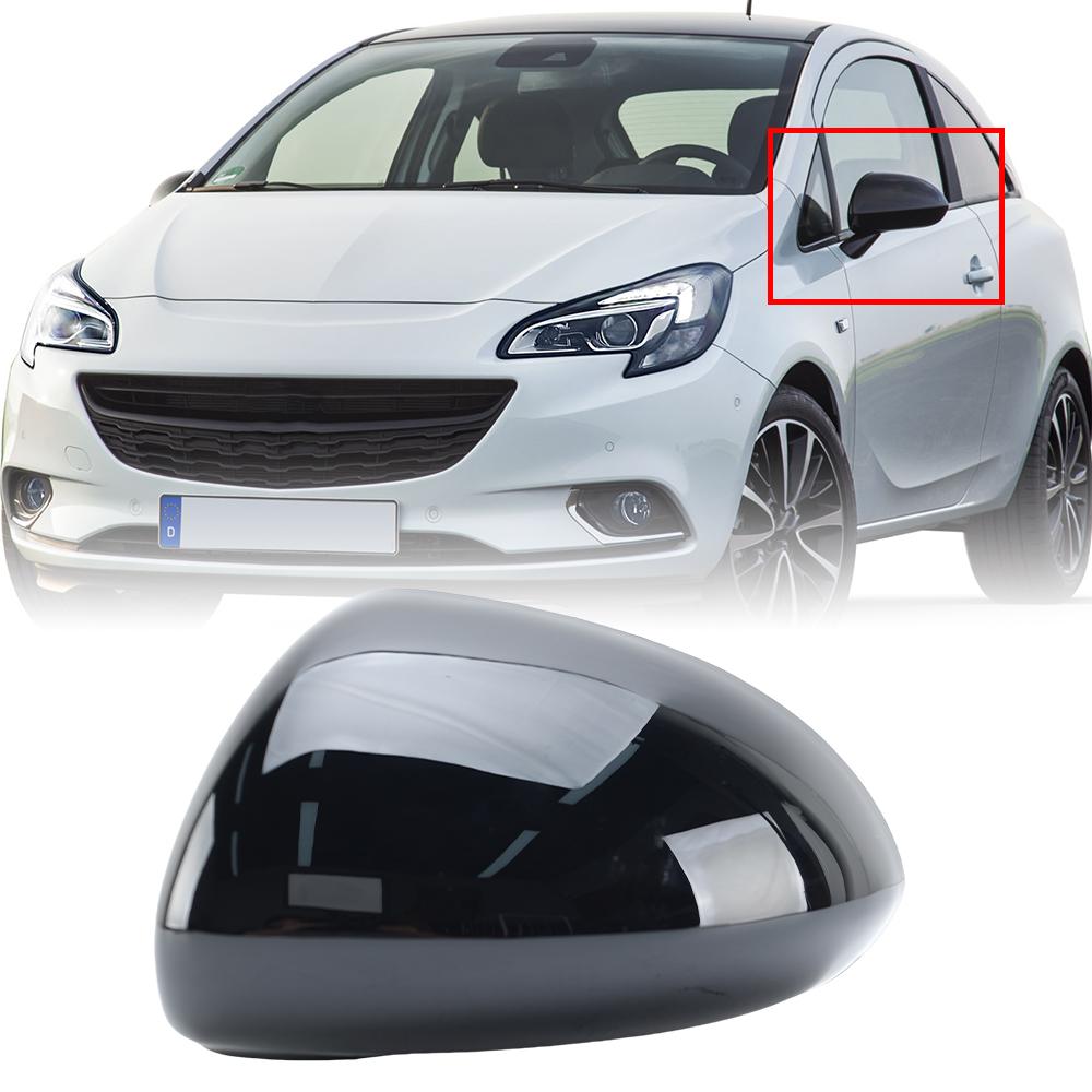 

1 шт. Накладки на корпуса боковых зеркал для Vauxhall Opel Corsa D E 2006-2019 Черные Накладки на корпуса зеркал заднего вида Автомобильные аксессуары