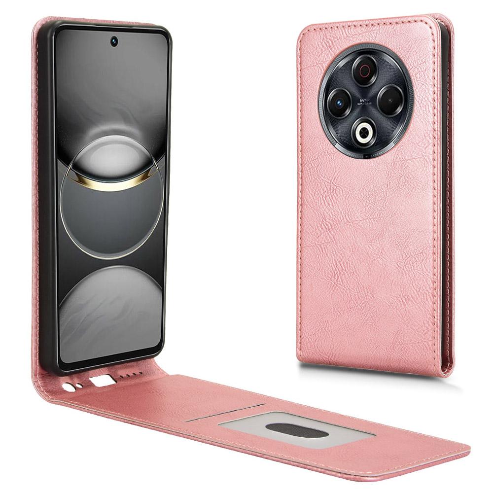 

Для TECNO Spark 30 4G KL6 Чехол со слотом для карт Магнитный вертикальный откидной кожаный чехол для телефона Rose Gold