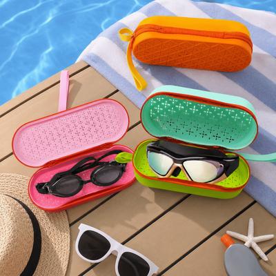 Silicone Glasses Protective Case Breathable Glasses Case Durable Swimming Goggle Case  for Students