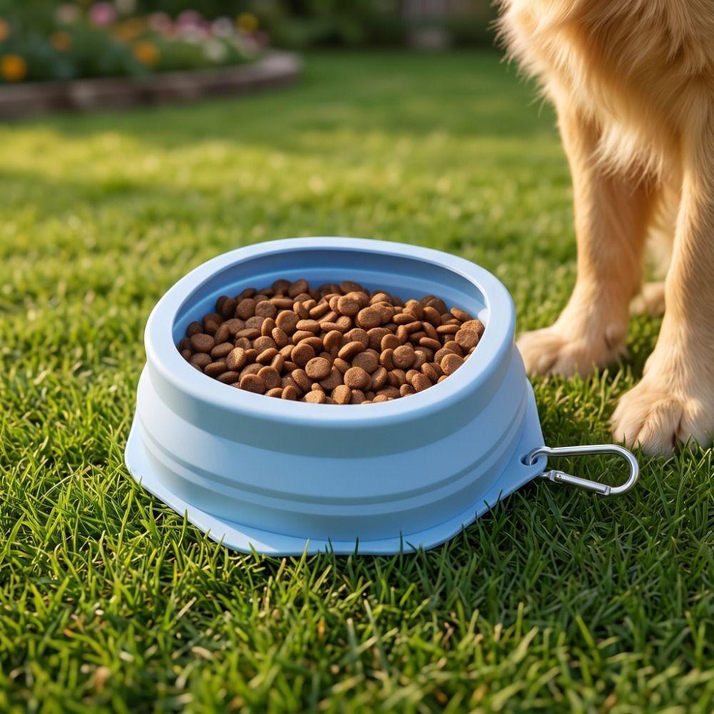 Prevent Overflow Silicone Pet Bowl Hanging Pet Food Dish Pet Water Bowl  Pet Feeding Supplies