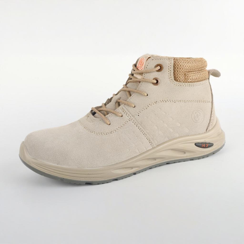 

Winter High-Top Spot Welder Shoes: Velvet-Lined, Soft Sole, Splash-Proof, Anti-Scald, Insulated, Comfortable Labor Protection Footwear Khaki; 44