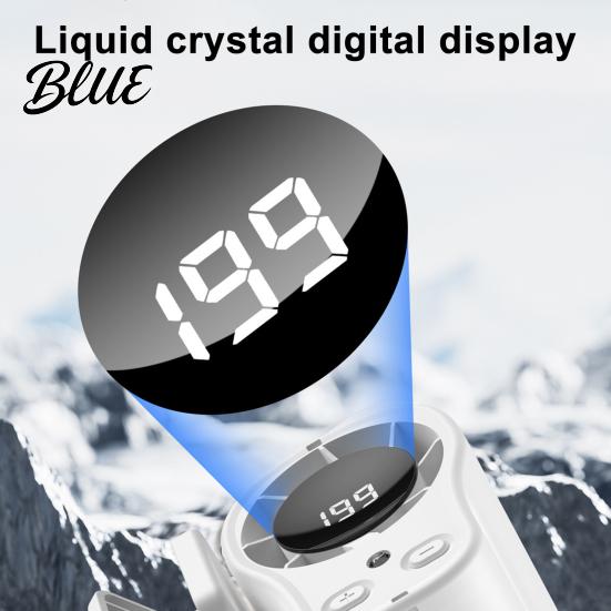 Hands-free Clip-on Fan Quiet with Digital Display 199 Speeds Adjustable Neck Belt Cooling Travel Portable Hands-Free Rechargeable Car Air Vent