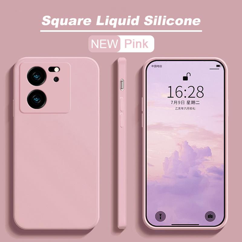 For Xiaomi 13T 13 T Pro Case Square Liquid Silicone Phone Cases For Xiaomi Mi 13T 13 T Mi13 Mi13T Xiaomi13T Pro Soft Back Cover