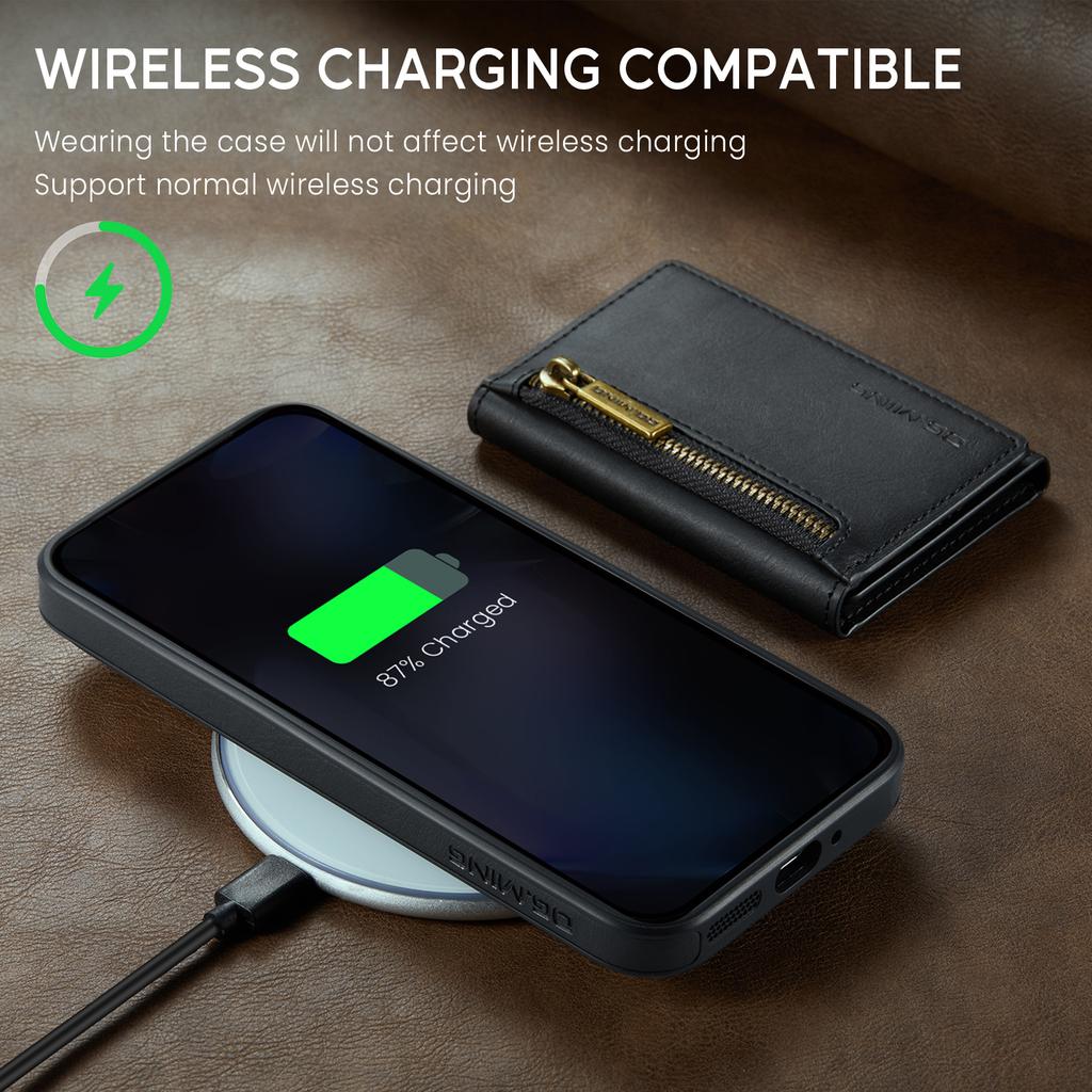 DG.MING M5 Series For Google Pixel 9 Pro XL Case Detachable Magnetic Leather Phone Cover with Card Slots
