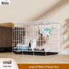 White Portable Foldable Cat Bed with Hammock & Tray