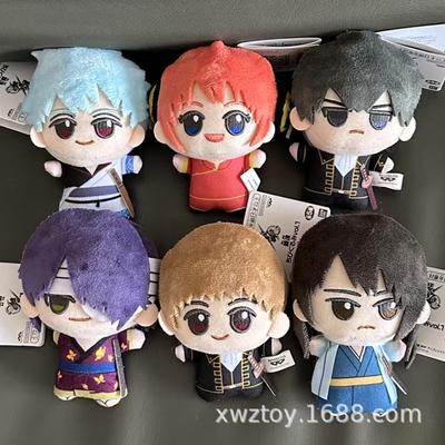 Authentische Anime Plüschfiguren GINTAMA Sakata Gintoki Kagura Okita Sougo Katsura Kotarou Plüsch Actionfigur Modell Spielzeug