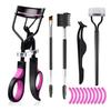 5pcs Eyelash Curler Set Lash Mascara Brush with Eyelash Extension Tweezers Clips Replacement Pads Cosmetics Makeup Tools