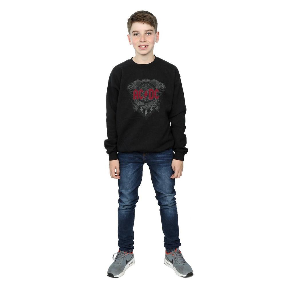 AC/DC Boys Black Ice With Red Sweatshirt