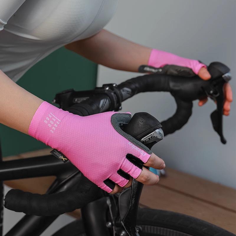 Breathable Half-Finger Summer Cycling Gloves: Shock-Absorbing & Wear-Resistant for Road and Mountain Biking