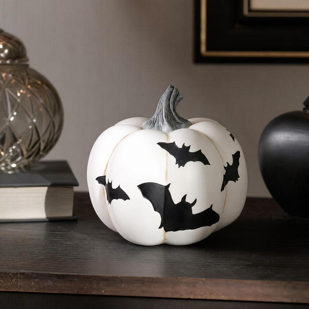 Resin Pumpkin Ornament for Halloween Fall Home Decor