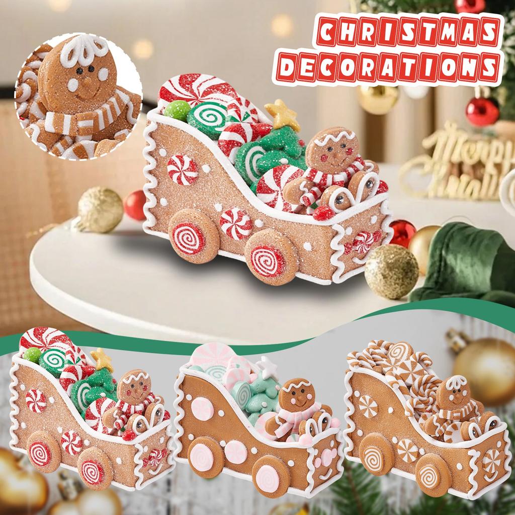 Christmas Decorations Sleigh Car Window Party Christmas Small Gifts Ornaments Supplies