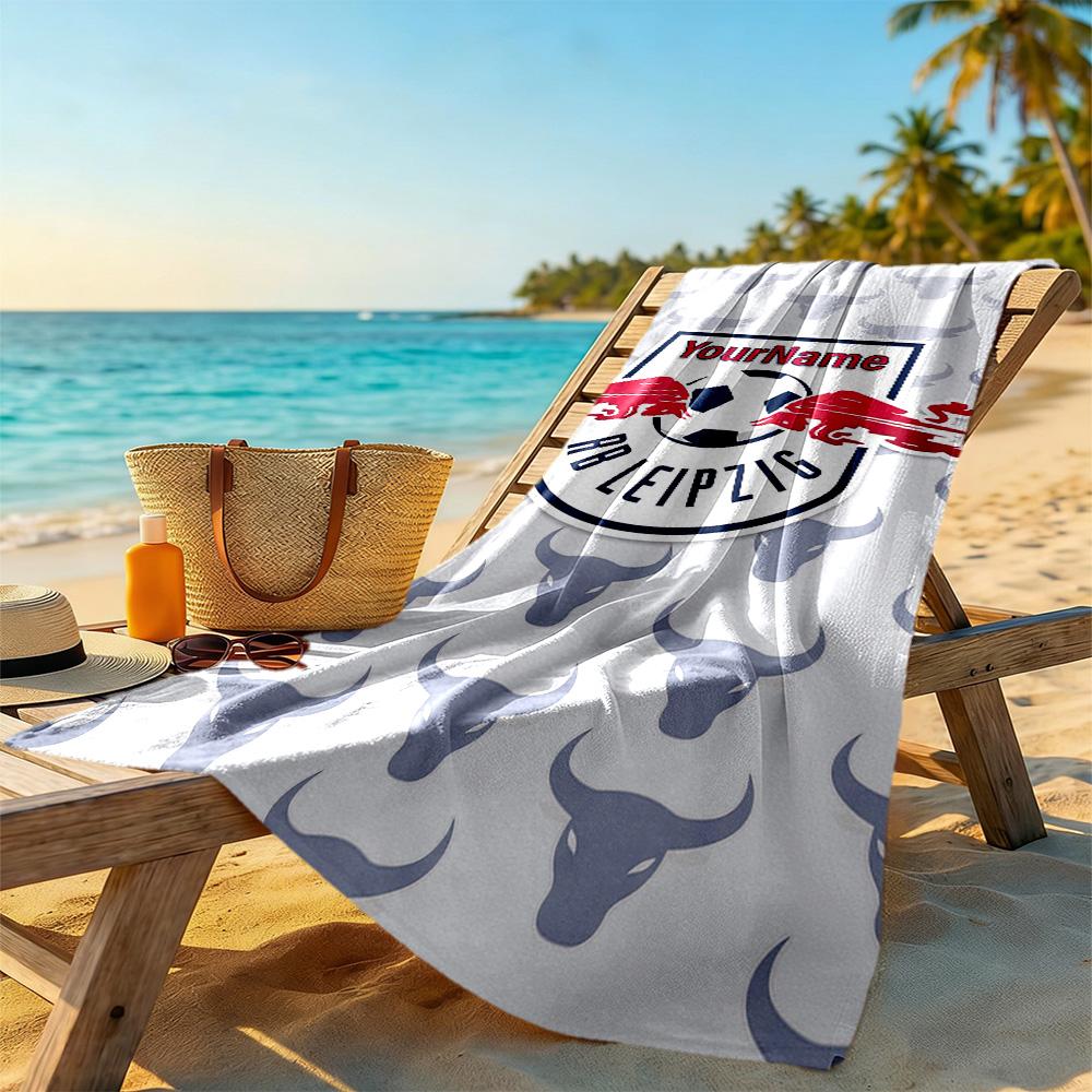 Rb Leipzig Customizable Name Beach Towel Super Soft Absorbent Portable For Swimmingbeachcamping Travel Beach Accessoriesgym