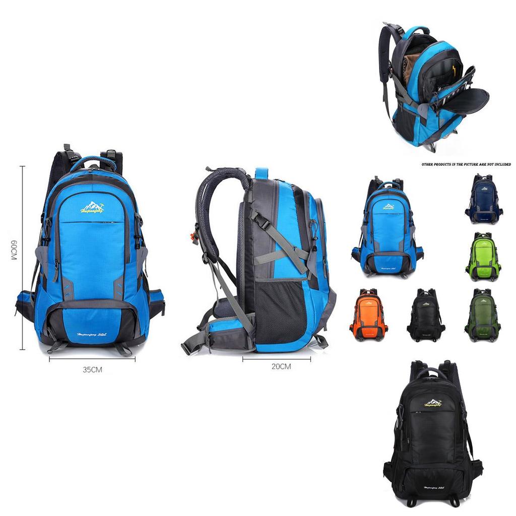 Spacious 50l Camping Backpack Travel Outdoor Bag With Waterproof Features For Hiking