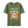 Mens Shirts Graphic Tee To Do List Nothing Coffee Drinking Funny T Shirts Mens Fashion T Shirt Cotton Tee Top