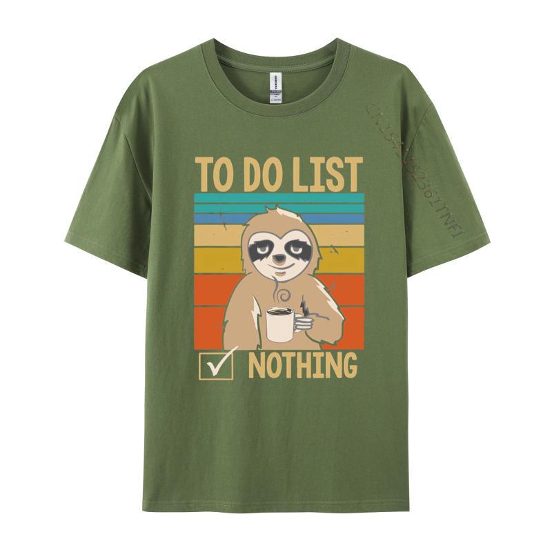 

Mens Shirts Graphic Tee To Do List Nothing Coffee Drinking Funny T Shirts Mens Fashion T Shirt Cotton Tee Top 4XL