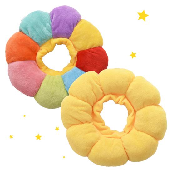 Adjustable Anti Bite Licking Wound Healing Safety Collar, Postoperative Cat Rehabilitation Collar, Sunflower Shaped Soft Filling Neck Cone