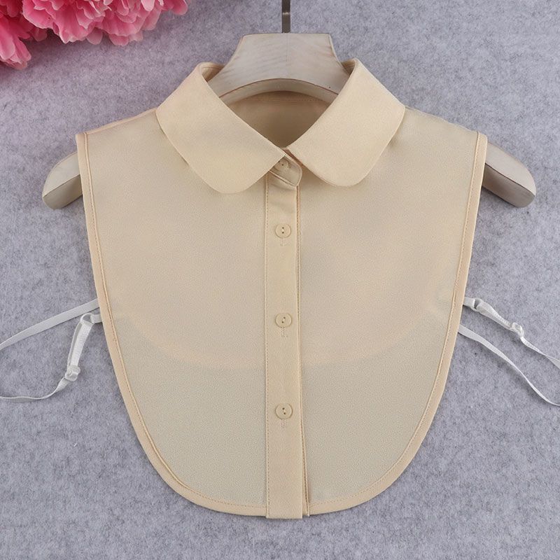 Μόδα Χρώμα Καραμέλας Λευκό Ψεύτικος Γιακάς Πουκάμισο Γυναικείο Ψεύτικος Γιακάς Μισό Πουκάμισο Μπλούζα Ψεύτικος Γιακάς Γυναικείο Πουλόβερ Πουκάμισο Αποσπώμενοι Γιακάδες