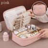 1PC multi-layer large-capacity removable cosmetic bag, travel cosmetic storage bag with brush storage, unisex portable beauty essential small bag,