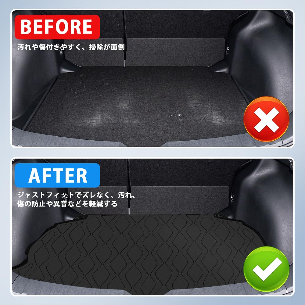 New Toyota Corolla Cross 10 Series Dedicated Luggage Mat 3D Trunk TPE Easy Interior Custom Car Accessory Corolla Cross 10 - Mat, Material, Waterproof,