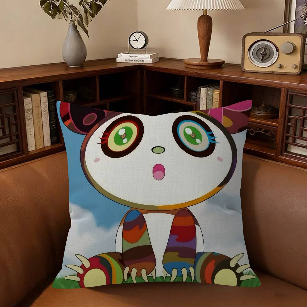 Art Murakami Takashi Storage Personalized Pillow Cover Kids Bedroom Wild Party Decor Pillowcase Kid Birthday Shower Gift