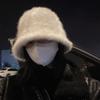 Thicken Plush Fluffy Fisherman Cap Imitation Rabbit Fur Basin Caps Fashion Bucket Hat