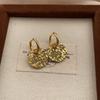 Round Retro Earrings, High-End Simple Atmosphere, Light Luxury, Niche Design, Exquisite And Small French Temperament Earrings