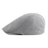 Fashion Soft Beret Hat Casual Retro Painter Hat Adjustable Solid Color Driver Flat Caps Men Women