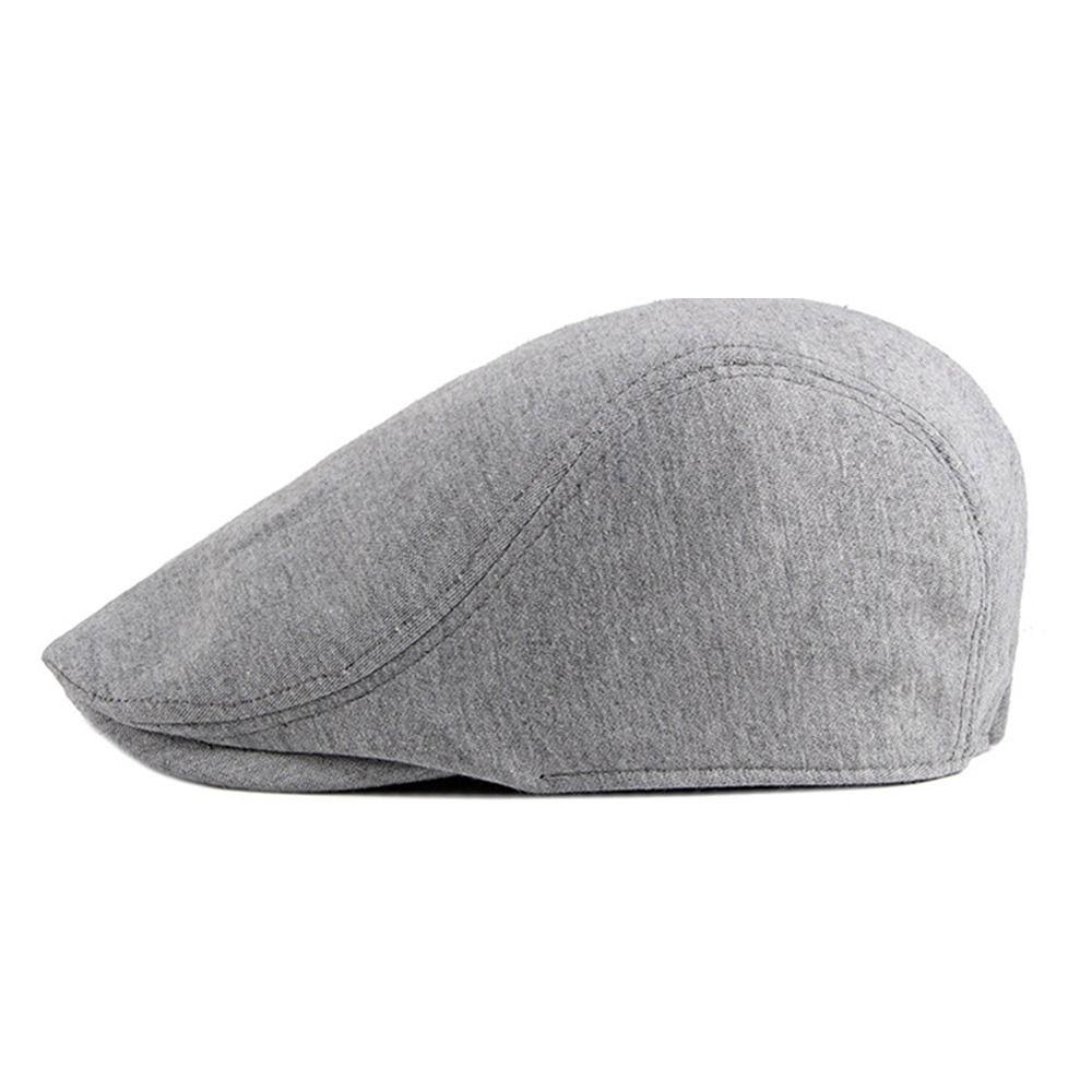 Fashion Soft Beret Hat Casual Retro Painter Hat Adjustable Solid Color Driver Flat Caps Men Women