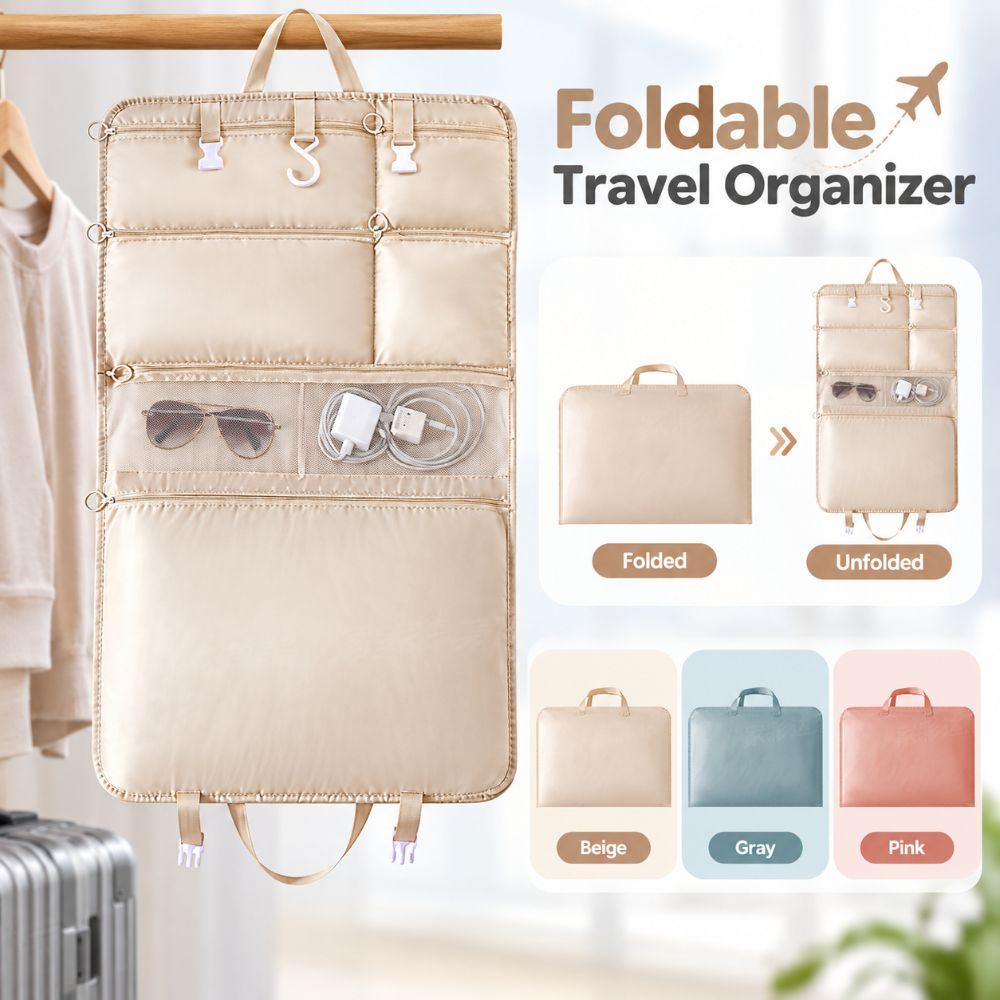 7-In-1 Luggage Accessories Foldable Hanging Storage Bags Travel Organizer Bag  Packing Organizer