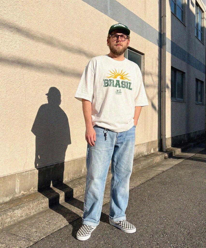 MODERMENT Real Overfit Brazil Short Sleeve T-Shirt [White]