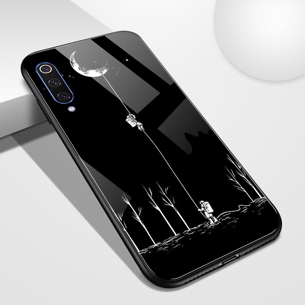 For xiaomi play glass back cover case redmi note 7 case for Xiaomi mi 5 5s 6 6x Redmi Note 5 6 7 Mi Max 3 Mi play K20 pro