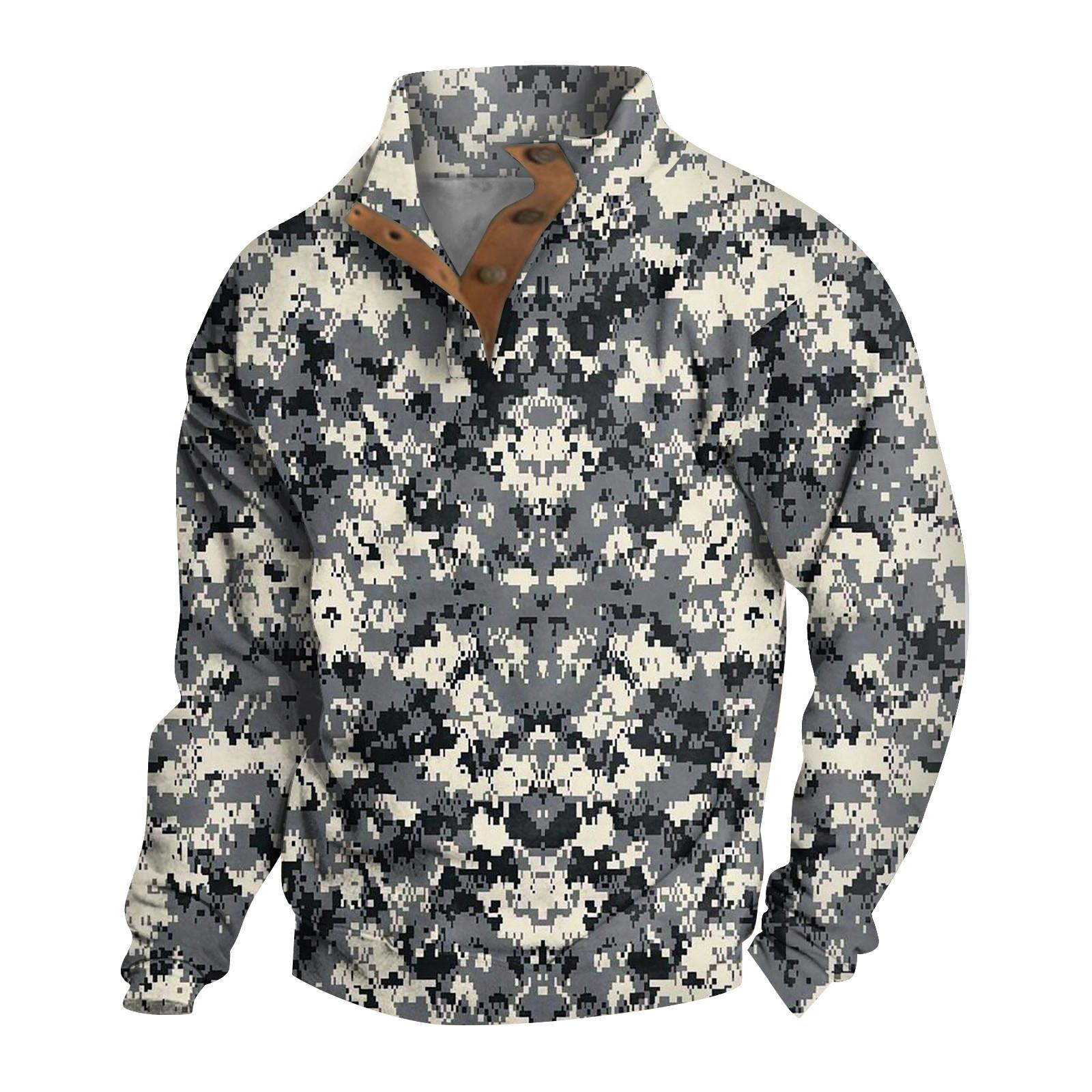 Весенне-осенняя мужская толстовка с воротником-стойкой на открытом воздухе повседневные свитера топы XL 1958₽