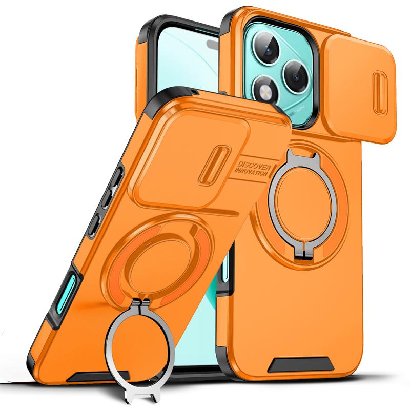Armor Funda For Honor 400 Lite 5G Case Slide Camera Ring Stand Holder Shockproof Cover For Honor 400 Pro 400Lite 400Pro 5G Capa