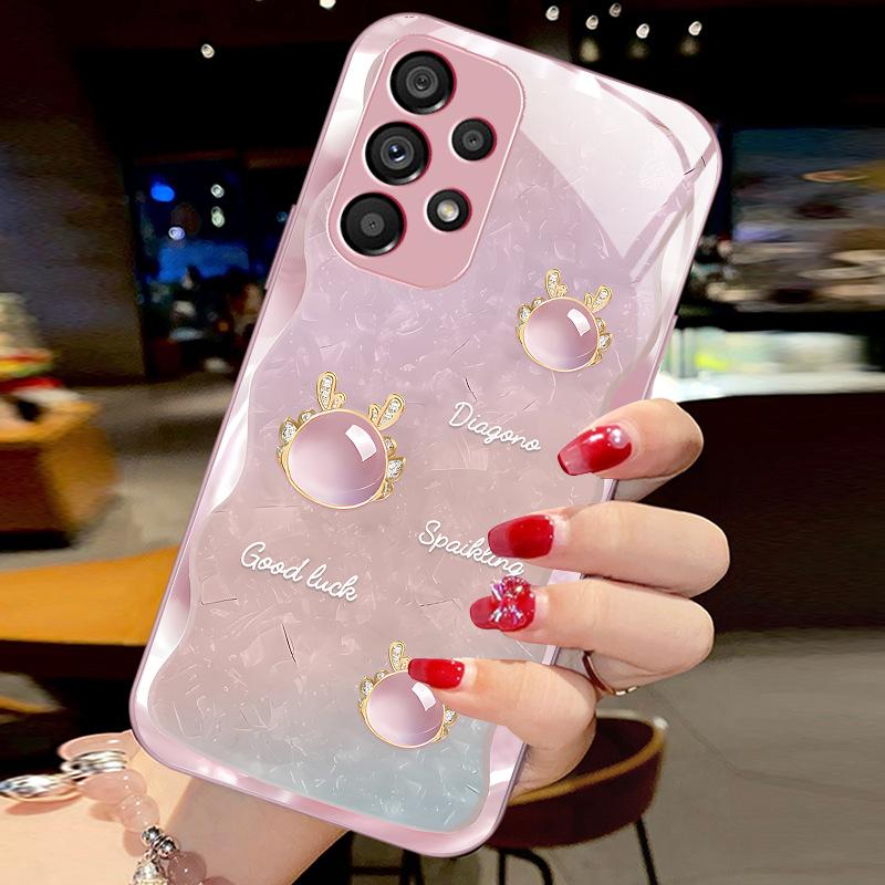 Capa de Vidro Temperado de Luxo para Samsung Galaxy A52 A52S A72 A22 A13 Lte A12 M12 A50 A50S A30S A20S Capa Rígida PC à Prova de Choque Funda