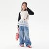 Children's Casual Straight-Leg Jeans, Autumn 2025 - Korean Style Trend, Loose Fit