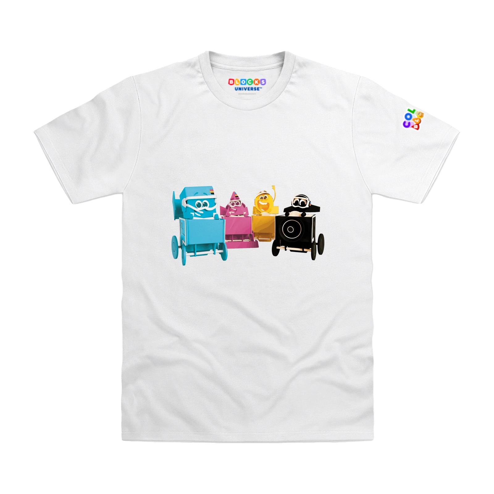 

Officially Licensed Colourblocks Printing Crew Kids T-Shirt 120