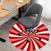1pc circle pattern Round Chair mat Area Rug - Non-Slip, Floor Mat for Office, Bedroom, and Indoor Decor -1002292