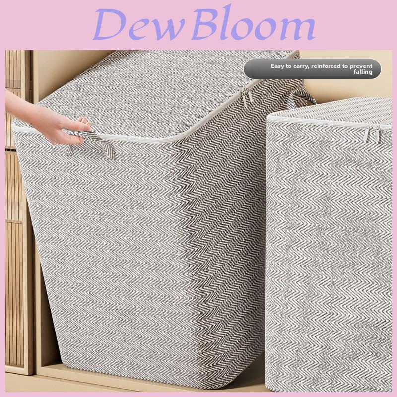 Cotton Comforter Storage Bag With Sealable Zipper For Bedroom Organization