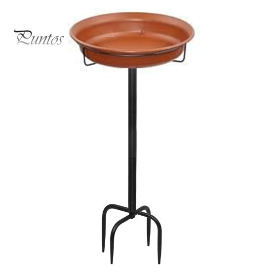 

Отдельно стоящая кормушка для птиц, садовая кормушка для птиц, украшение с металлическим колышком, кормушка для птиц в спа-салоне для сада, патио, газона коричневый