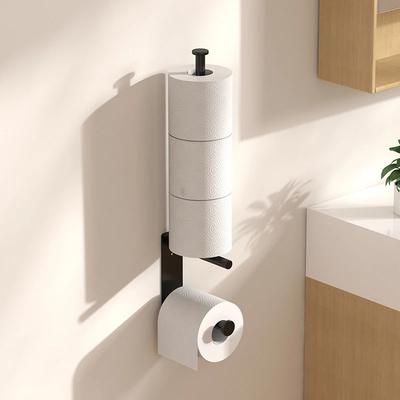 Non Porous Toilet Paper Holder, Wall Mounted, Large Capacity, Simple and Practical, Suitable for Storing Tissues